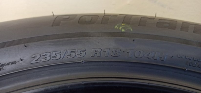 Kumho 235/55 R18 104H 7,5mm DEMO z předváděčky (Bazarové)