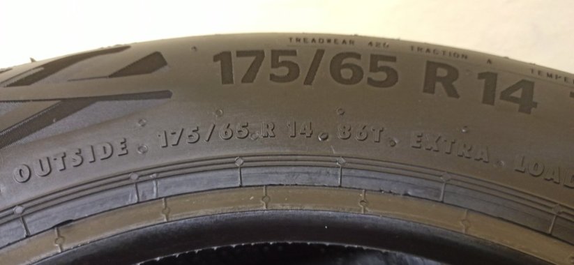 Continental Eco Contact 6 175/65 R14 86T 6 mm (Bazarové)