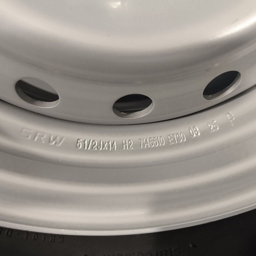 Kompletní kolo pro karavany a přívěsy - pneu KENDA KR101 185/80 R14C + ocelový disk SRW 5,5Jx14" , 5x112 , ET30