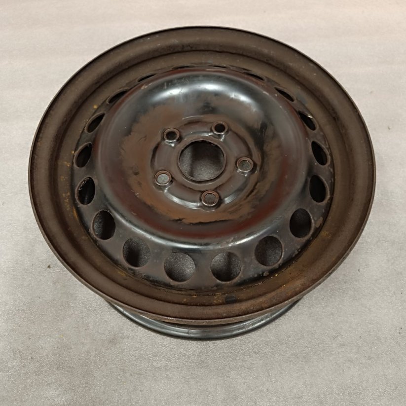 Ocelový disk VW, Škoda 6Jx15'', 5x112, ET47 1kus (Použité)