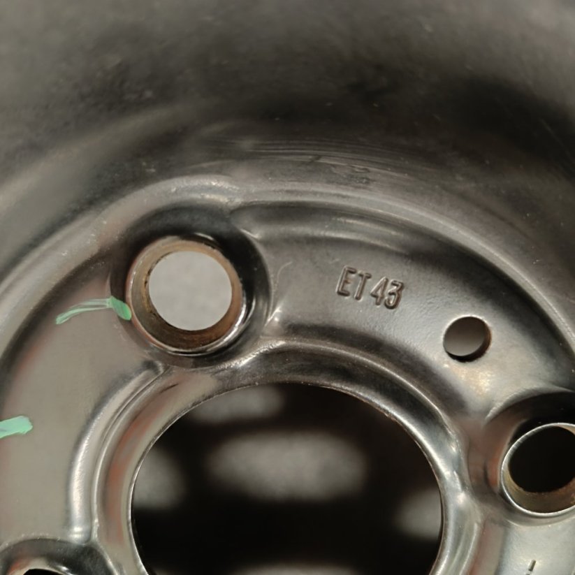 Ocelový disk Renault / Dacia,  6Jx15'', 4x100 , ET43 1kus (Použité)