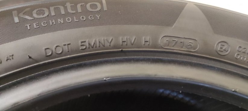 Letní pneu Hankook 195/55/16 4,5-5mm (Bazarové)