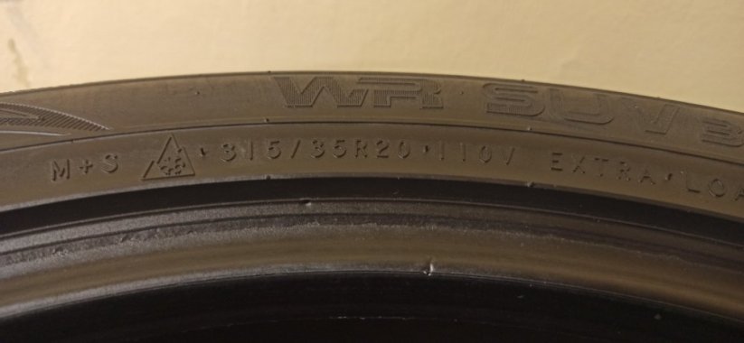 Nokian WR SUV 3 315/35 R20 110V 5 - 6 mm (Použité)