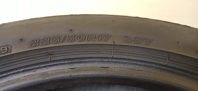 Bridgestone Turanza T005 RFT 225/50 R17 98Y 6 mm (Bazarové)