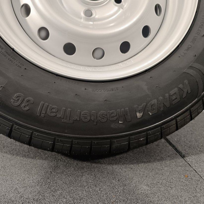 Kompletní kolo pro karavany a přívěsy - pneu KENDA KR101 185/80 R14C + ocelový disk SRW 5,5Jx14" , 5x112 , ET30