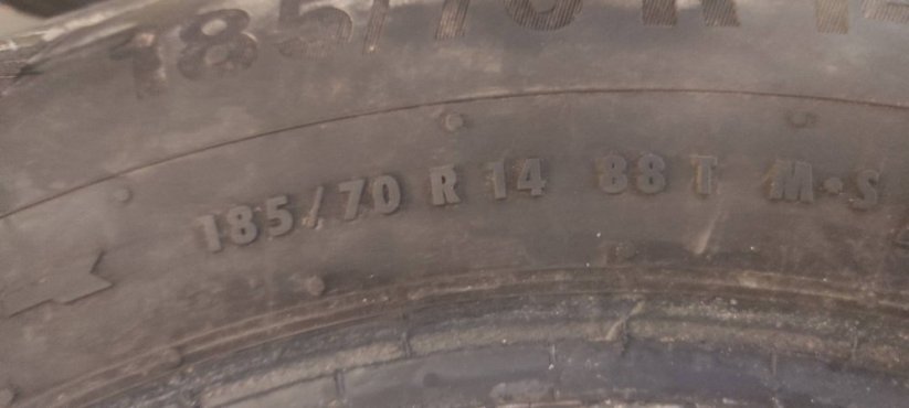 Zimní pneu Continental 185/70/14 5,5mm (22010810) (Použité)