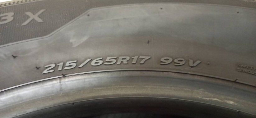 Hankook 215/65 R17 99V 5,5-6mm (Použité)