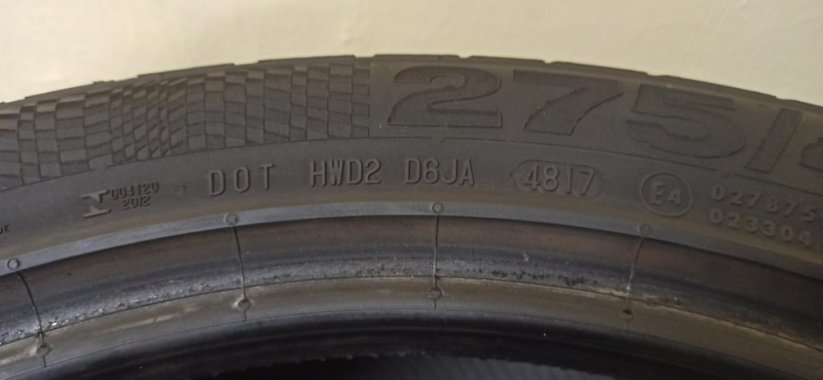 Continental SportContact 2 275/40 R19 105Y 5-5,5mm (Použité)