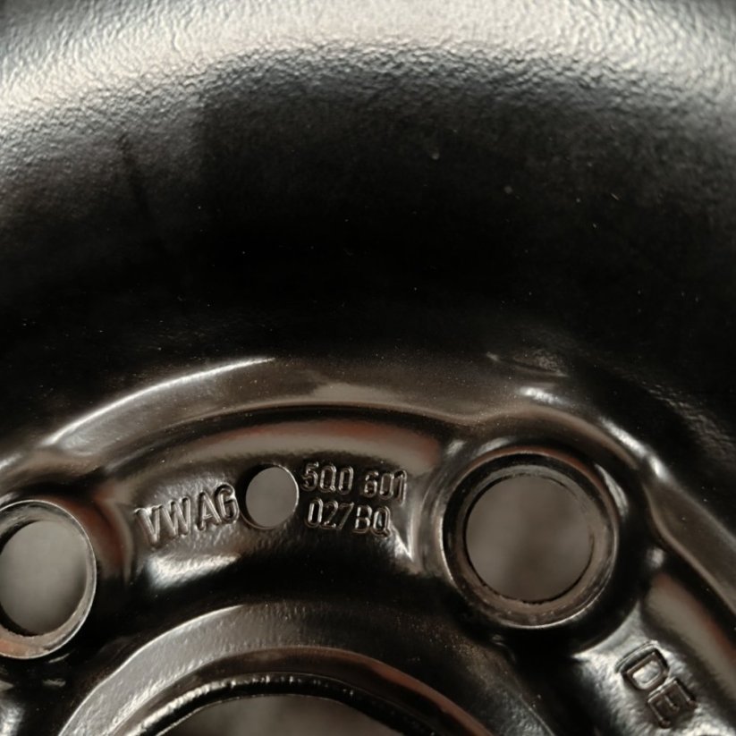 Ocelový disk VW, Škoda 6,5Jx16'', 5x112, ET46 1kus (Bazarové)