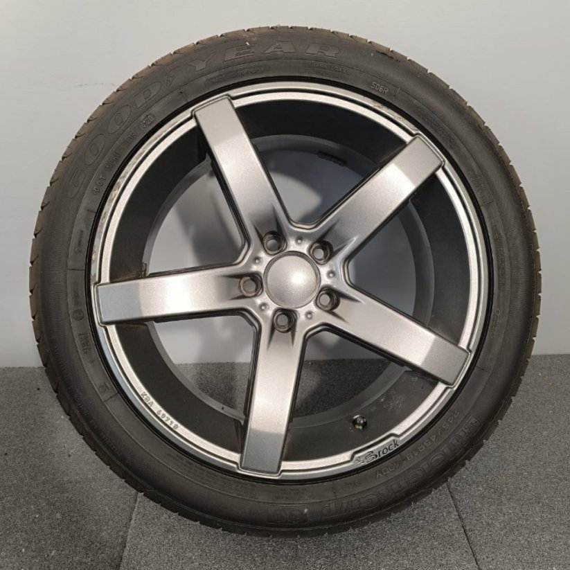ALU kola Brock 5x112 + letní pneu 245/45 R18