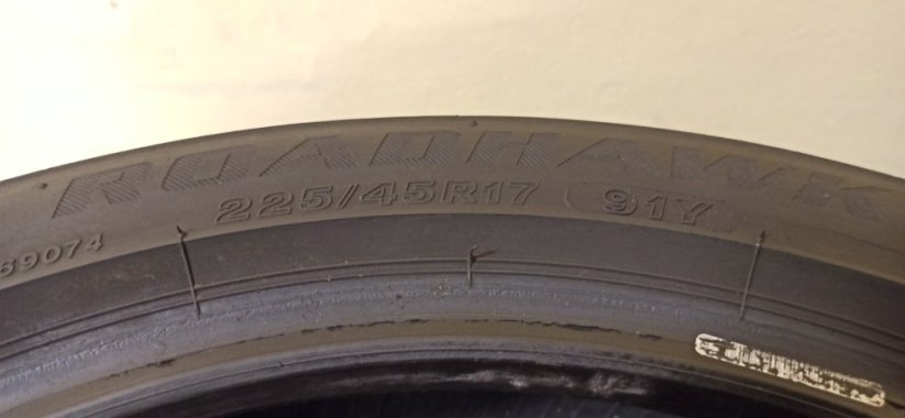 Firestone Roadhawk 225/45 R17 91Y 5 mm (Použité)