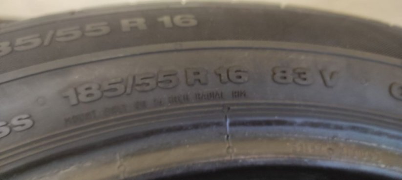 Letní pneu Continental 185/55/16 5-6m (Použité)
