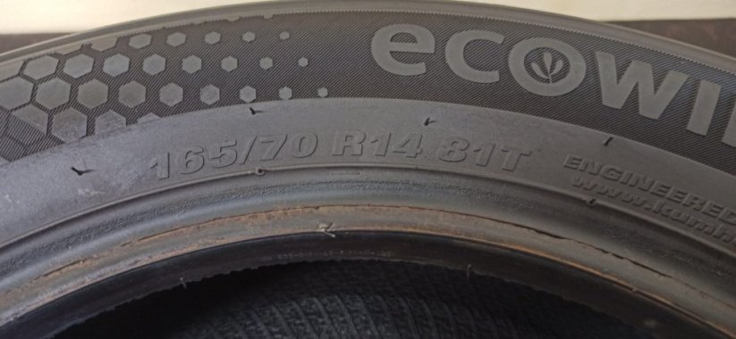 Kumho 165/70 R14 81T 5mm (Použité)