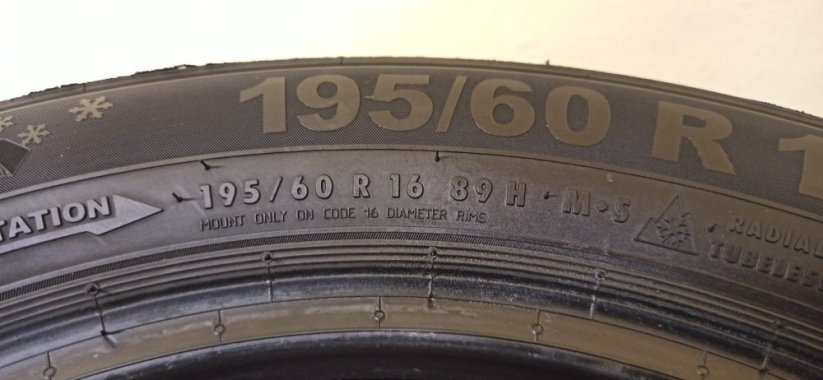 Semperit Speed-Grip 5 195/60 R16 89H 8 mm (Bazarové)