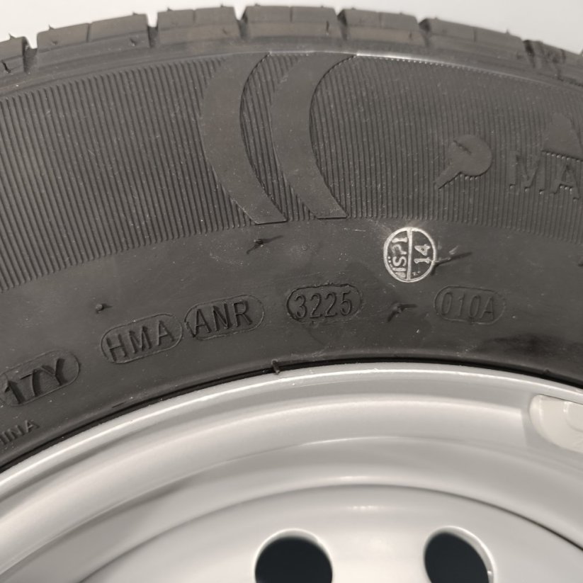 Kompletní kolo pro karavany a přívěsy - pneu KENDA KR101 185/80 R14C + ocelový disk SRW 5,5Jx14" , 5x112 , ET30