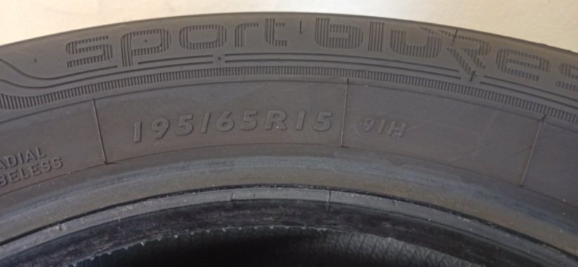 Dunlop Sport Blu Response 195/65 R15 91H 5,5 mm (Použité)