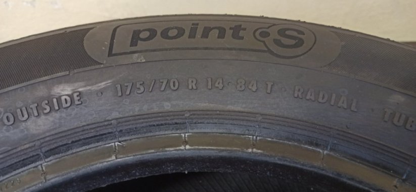 Point S Summerstar 3+ 175/70 R14 84T 5,5 - 6,5 mm (Bazarové)