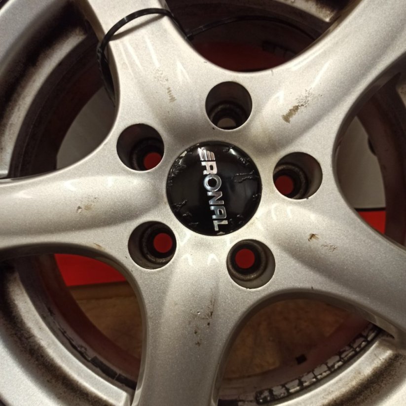 ALU kola Ronal 5x112, zimní pneu 7mm, 195/65 R15