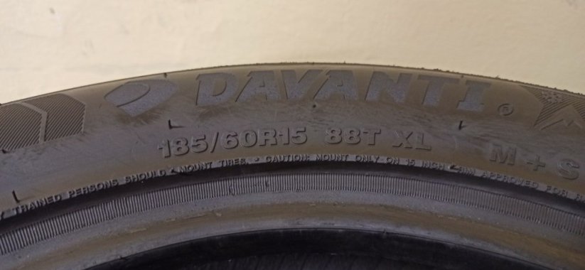 Davanti Wintoura XL 185/60 R15 88T 7,5 mm (Použité)